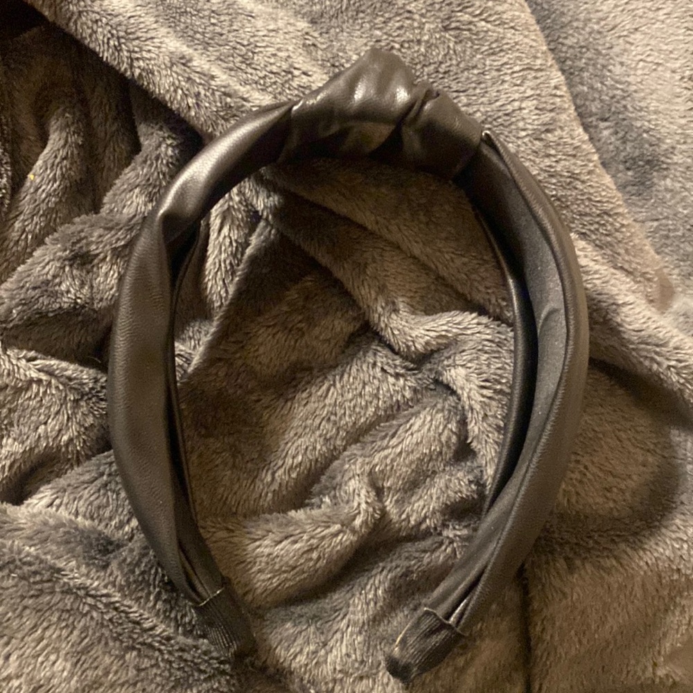 Faux Leather Headband